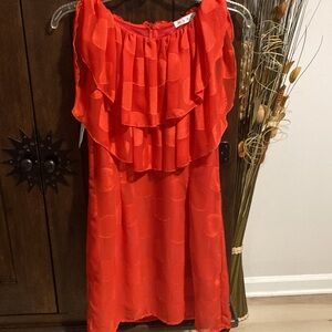 Vtg Red Party Dress-Fire Finch Boutique in Nashville-Glam-Sz Small.